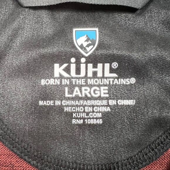 Kühl Men's Quarter-Zip Pullover Sweater Red Size Large - Picture 3 of 6